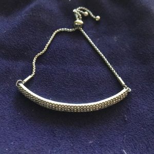 Vince Camuto Silver tone crystal slider bracelet!